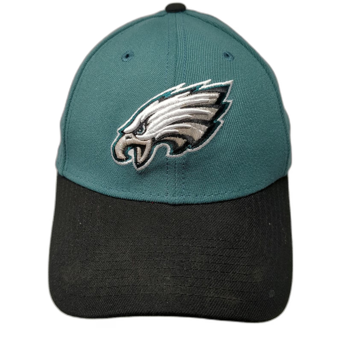 Philadelphia Eagles NFL New Era Baseball Cap Green Black L Hat 39THIRTY Stretch