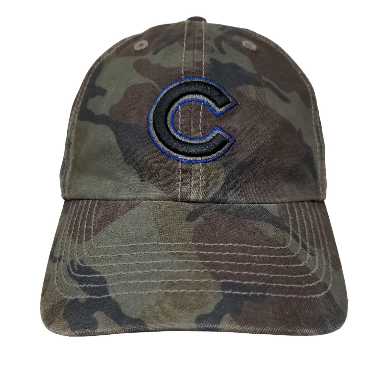 '47 Brand Mens Slideback Camo Hat OSFA Embroidered Chicago Cubs Logo Embroidered