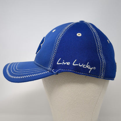 Black Clover Baseball Cap Blue M Stretch Fit Logo Live Lucky Performance Hat