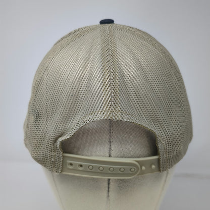 Port Authority Trucker Hat Blue One Size CJ Precision Machine Mesh Snapback