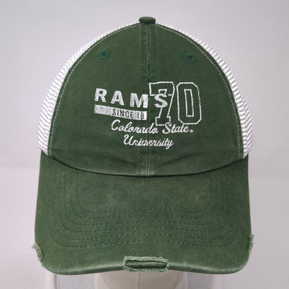Rams 70 Strapback Trucker Hat Green One Size Mesh Back Colorblock