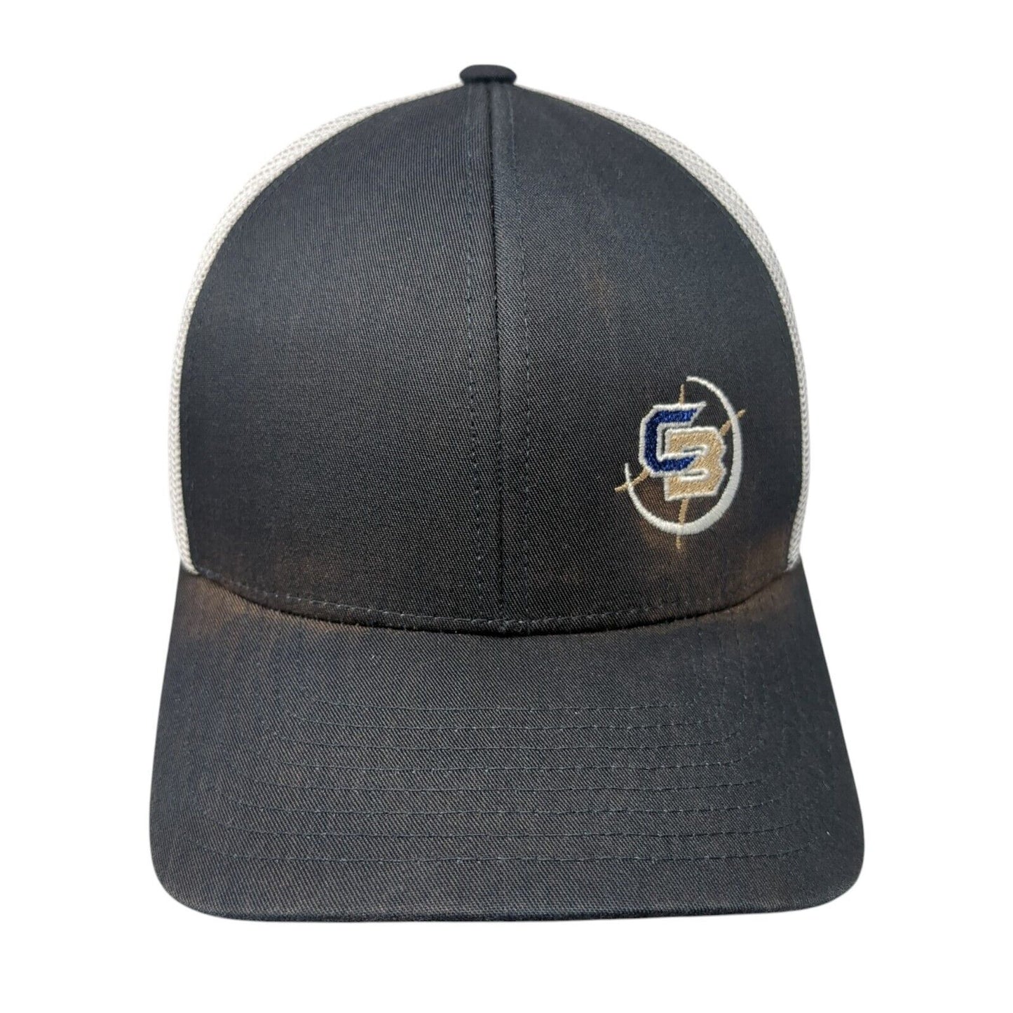 Pacific Headwear Snapback Mesh Back Trucker Hat Blue One Size Logo