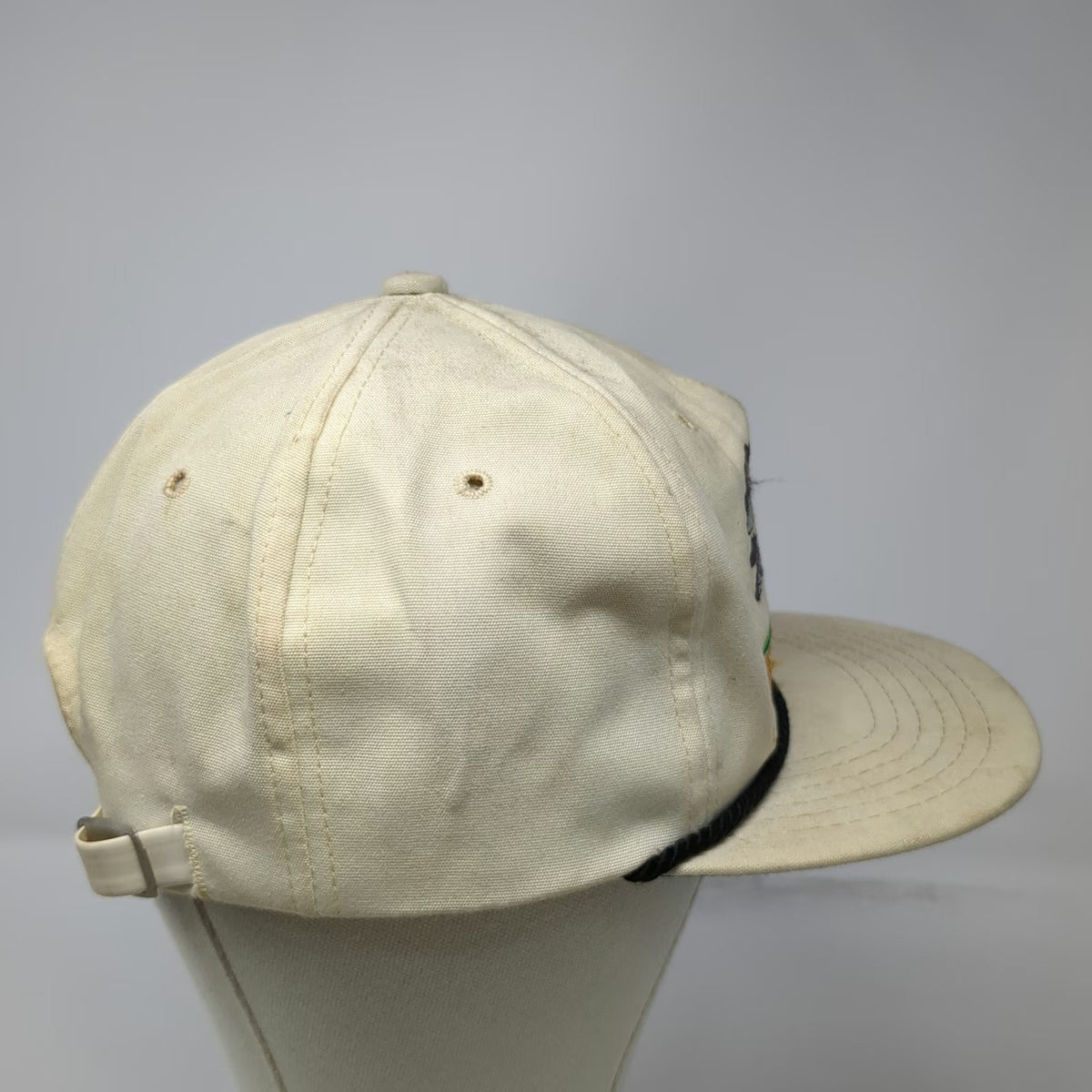 Texace Trucker Beige Stevie Ray Vaughan Double Trouble Guitar Rope Hat Vintage