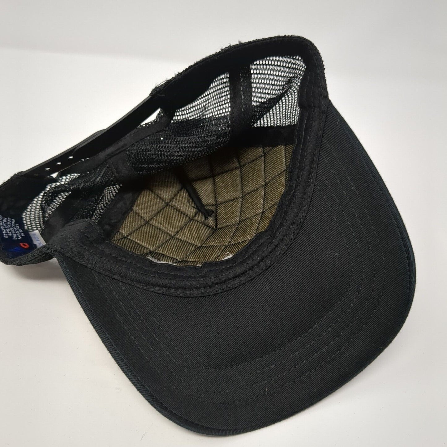 Promo Shop Snapback Trucker Hat Black One Size Mesh Back Quilted HG