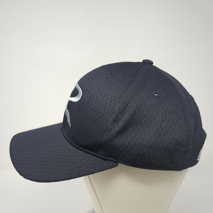 Richardson Strapback Baseball Cap Black One Size Adjustable Embroidered 6 Panel