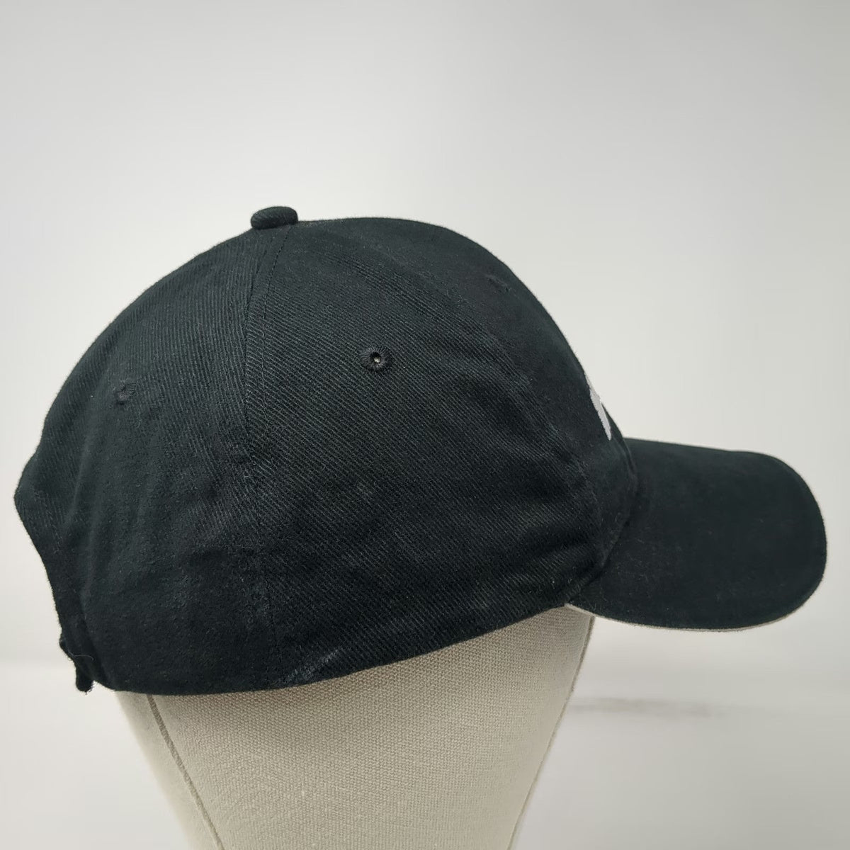 Sweda Microsoft Baseball Cap Black Hat Embroidered Adjustable Strapback Vintage