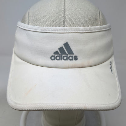 Adidas Visor White One Size Aeroready Adjustable Strapback Hat Athletic Golf