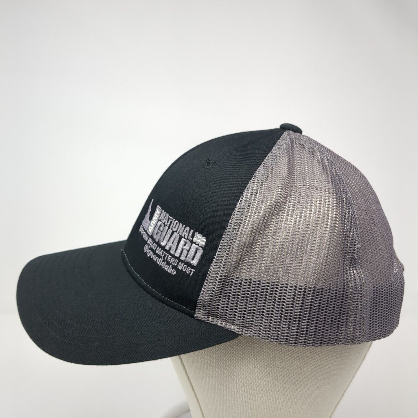 Idaho Army National Guard Snapback Trucker Hat Black M/L Richardson