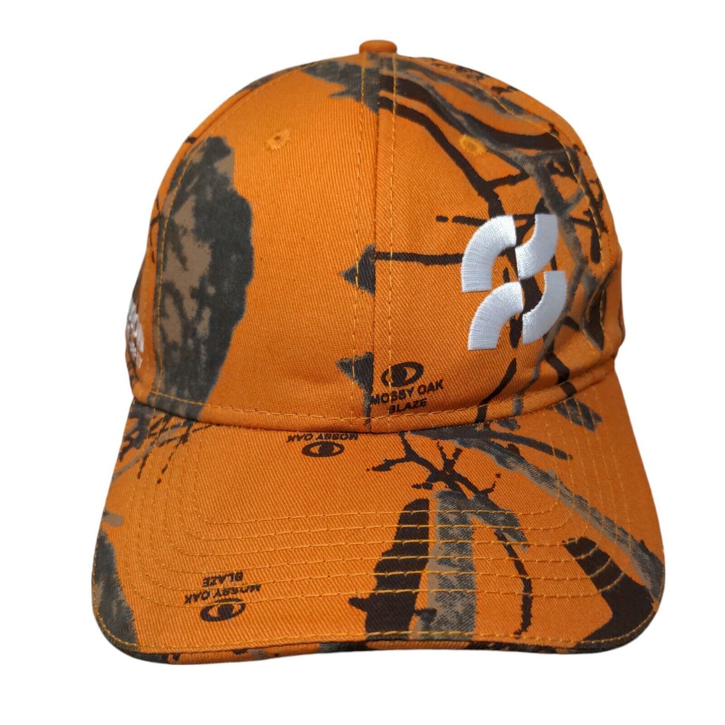 Ferguson Facilities Supply Strapback Hat Orange Camouflage Embroidered Mossy Oak