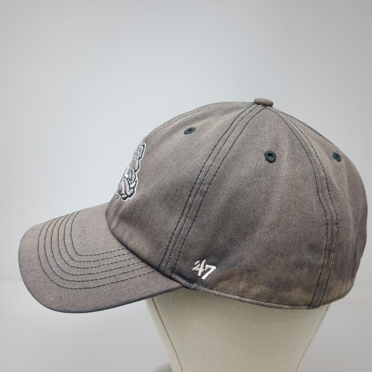 Gonzaga Bulldogs NCAA '47 Baseball Cap Blue XL Fitted Hat Green Under GU Mascot