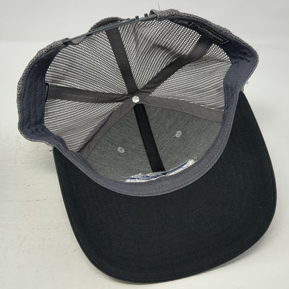Richardson Trucker Hat Gray One Size Mountain Waterworks Mesh Snapback Logo