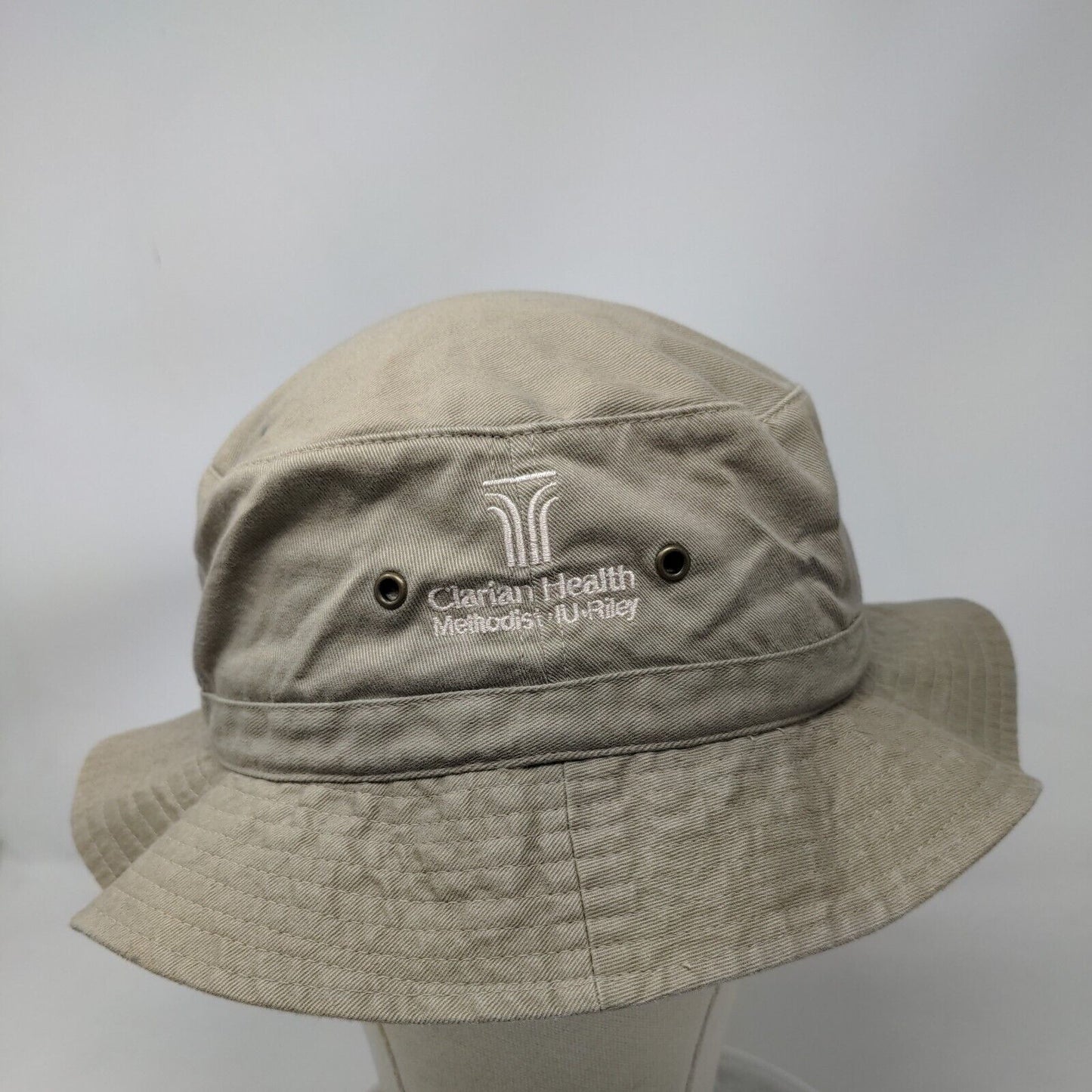 Team Clarian Race For The Cure 2001 Fisherman Bucket Hat Tan OS Embroidered
