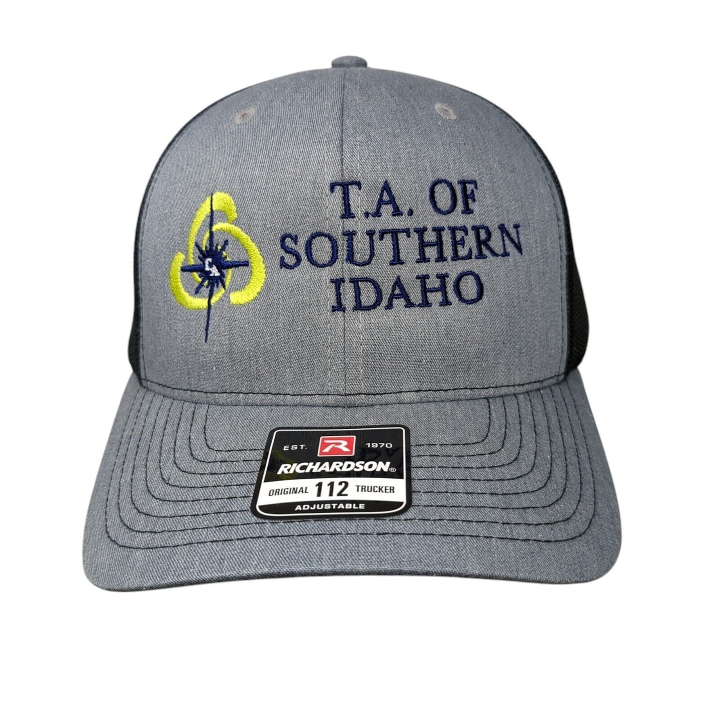 T.A. of Southern Idaho Snapback Trucker Hat Gray OSFA Mesh Back