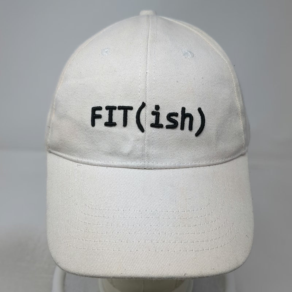 Madden Baseball Cap White One Size Fit(ish) Embroidered Slideback Hat Cotton