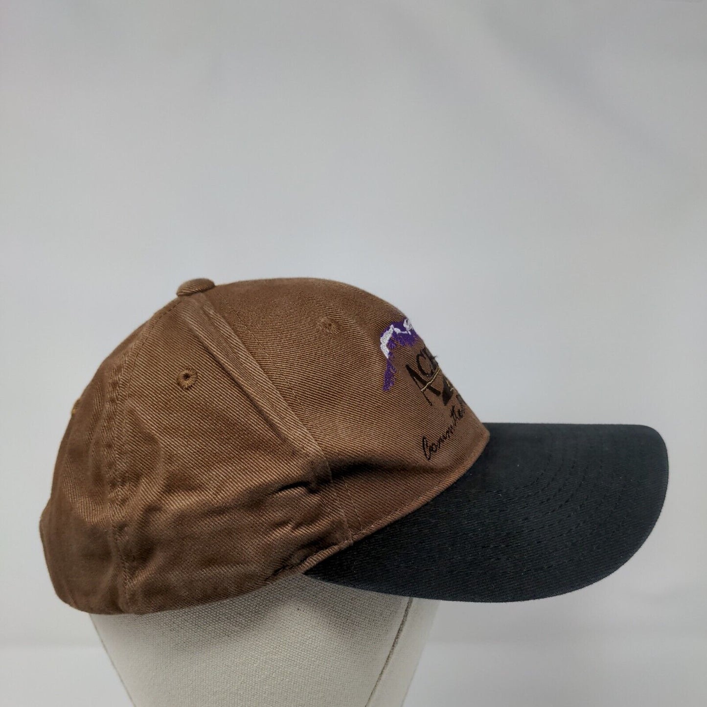 ACHD Committed To Service Strapback Hat Brown One Size Colorblock