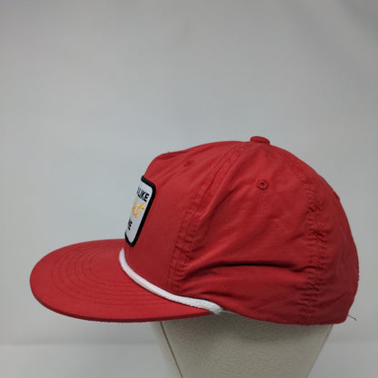 Sounds Like Bulls***t To Me Snapback Rope Hat Red OSFA Adjustable