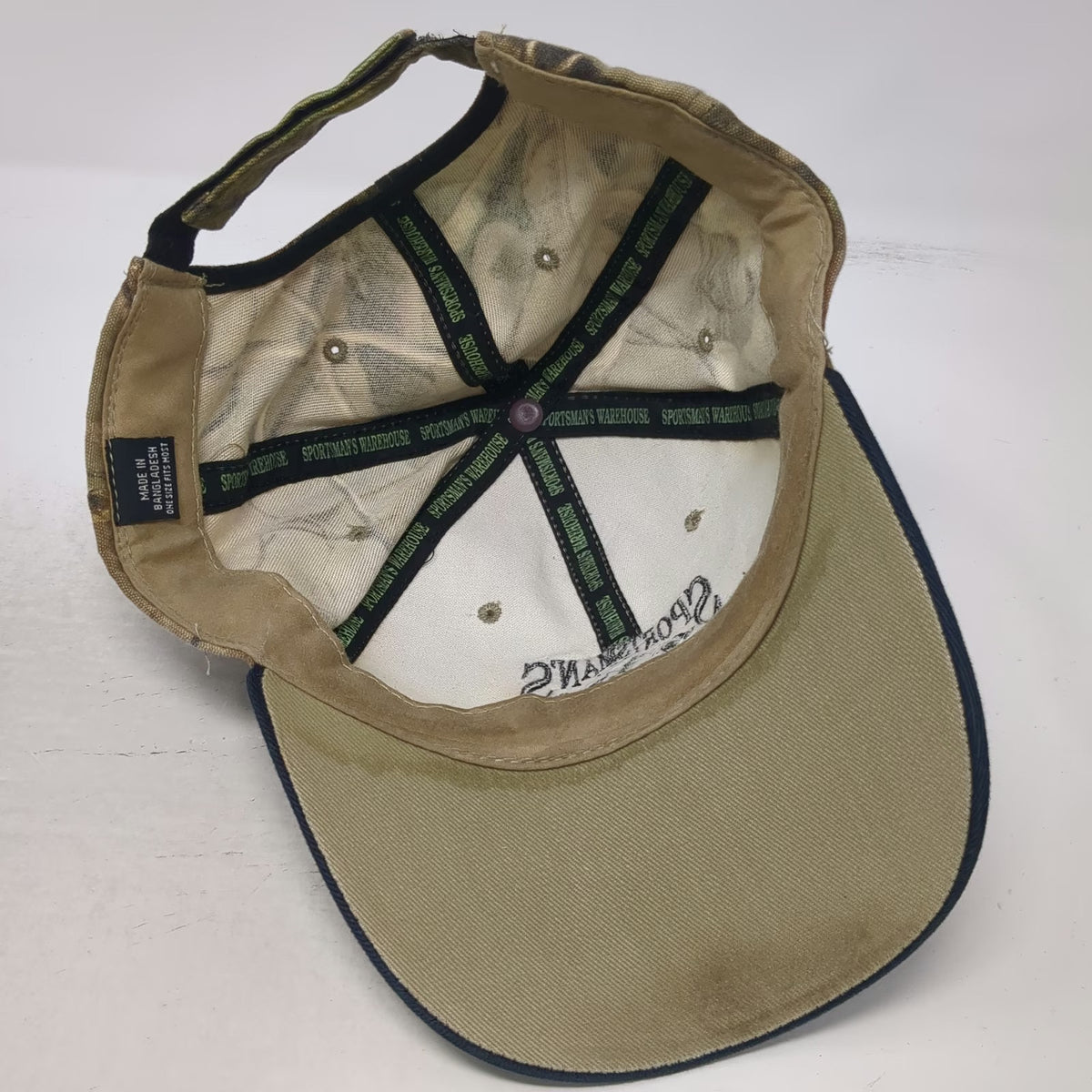 Sportsman's Warehouse Baseball Cap Beige One Size Camo Strapback Hat Outfitter