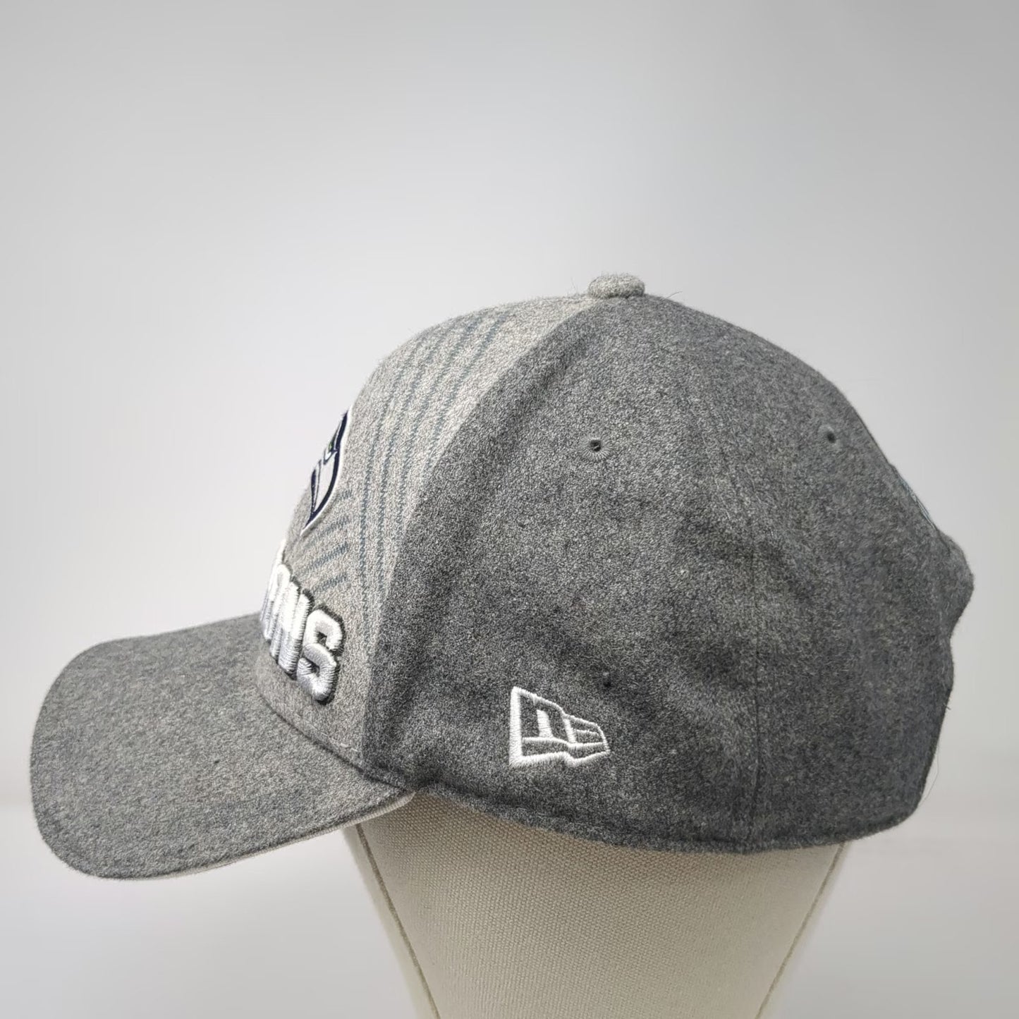 Seattle Seahawks NFL New Era Gray OS Super Bowl XLVIII Champions Embroidered Cap