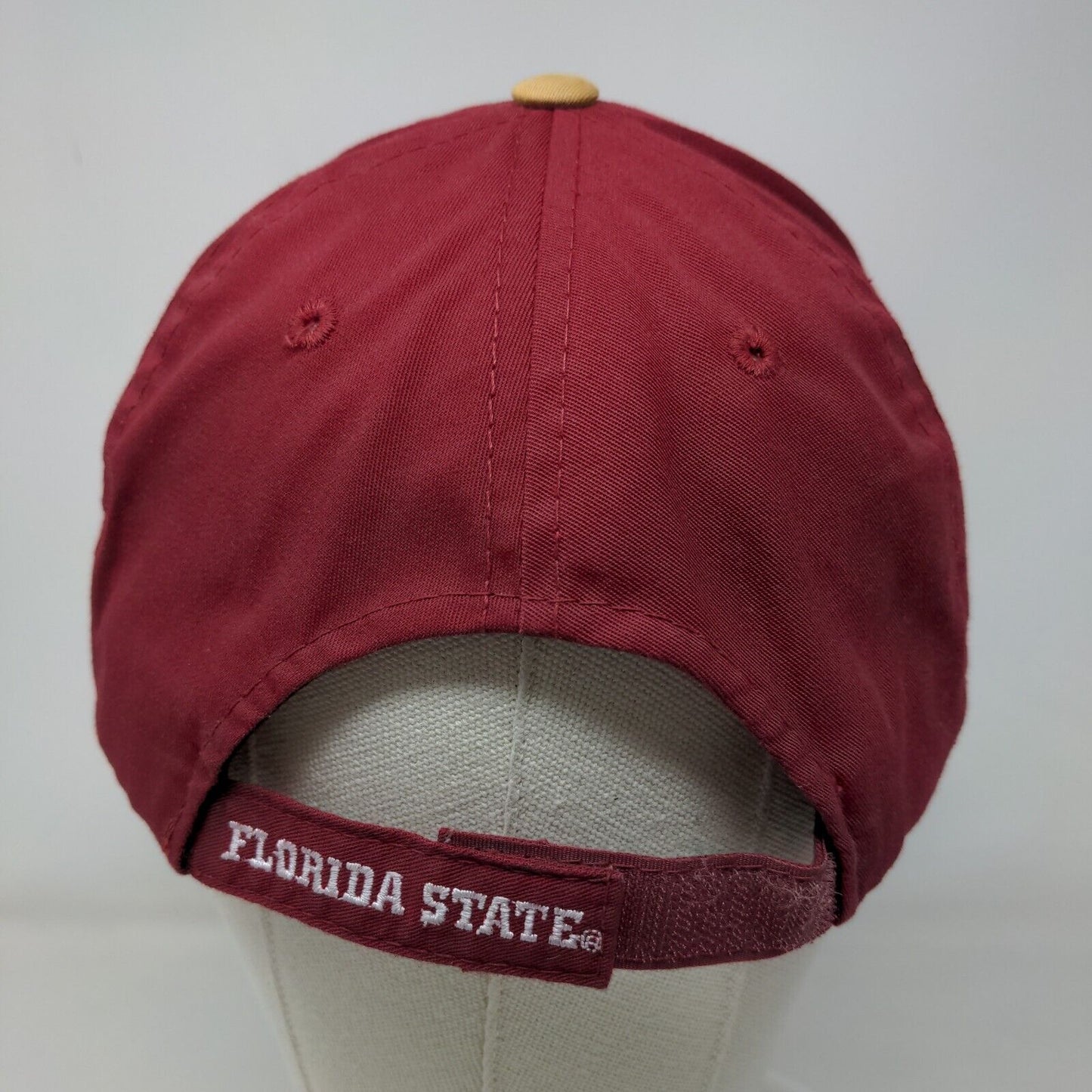OC Sports Men's Strapback Hat Red OSFM Embroidered Florida State Seminoles Logo