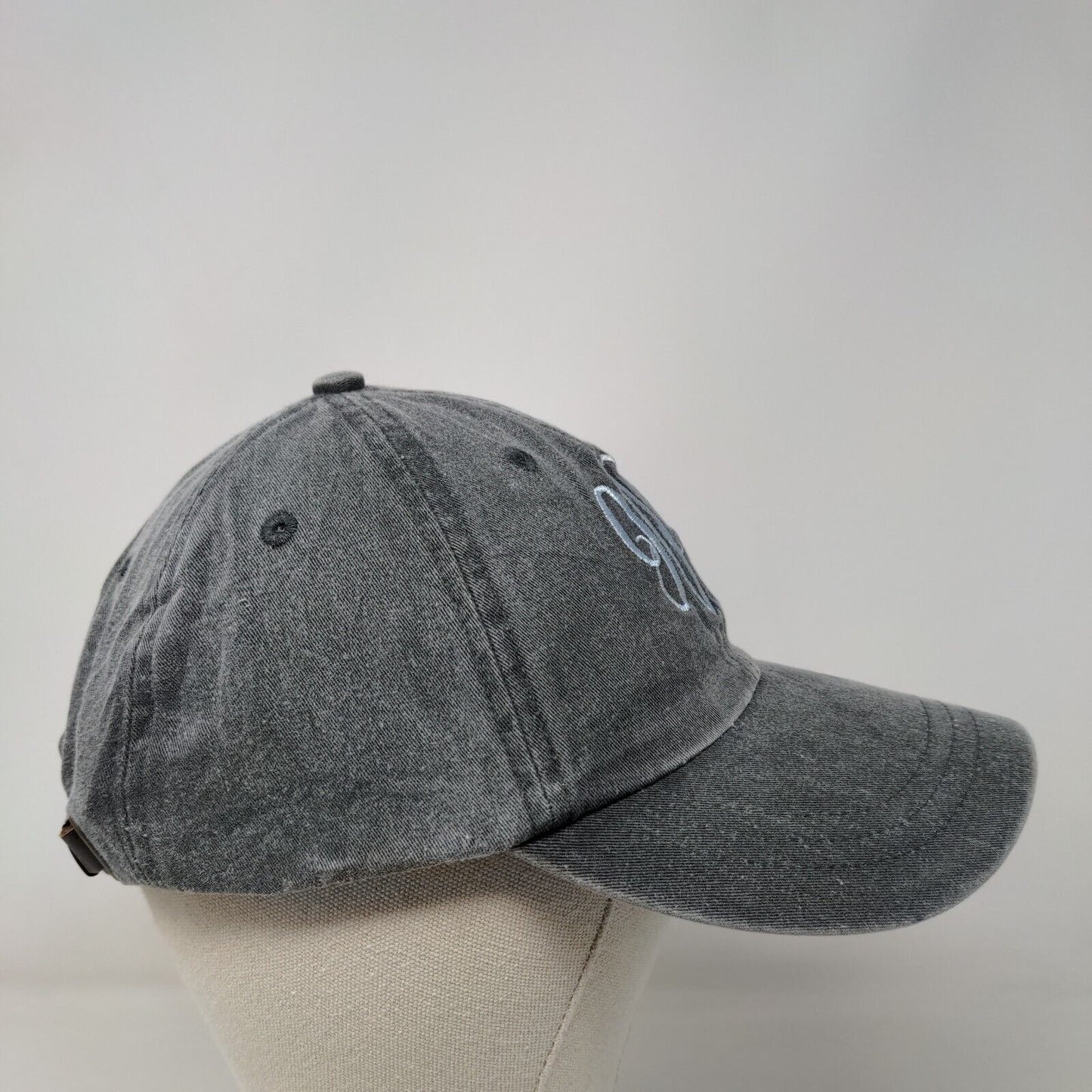 JPC Slideback Hat Gray One Size Adjustable Embroidered 6 Panel Adams
