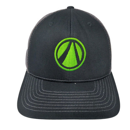 Advisors Excel Snapback Trucker Hat Black OS Adjustable Mesh Back Richardson