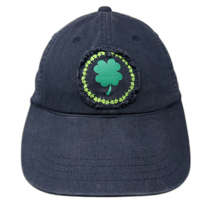 Old Navy Baseball Cap Blue Green One Size Shamrock Patch Cotton Strapback Hat