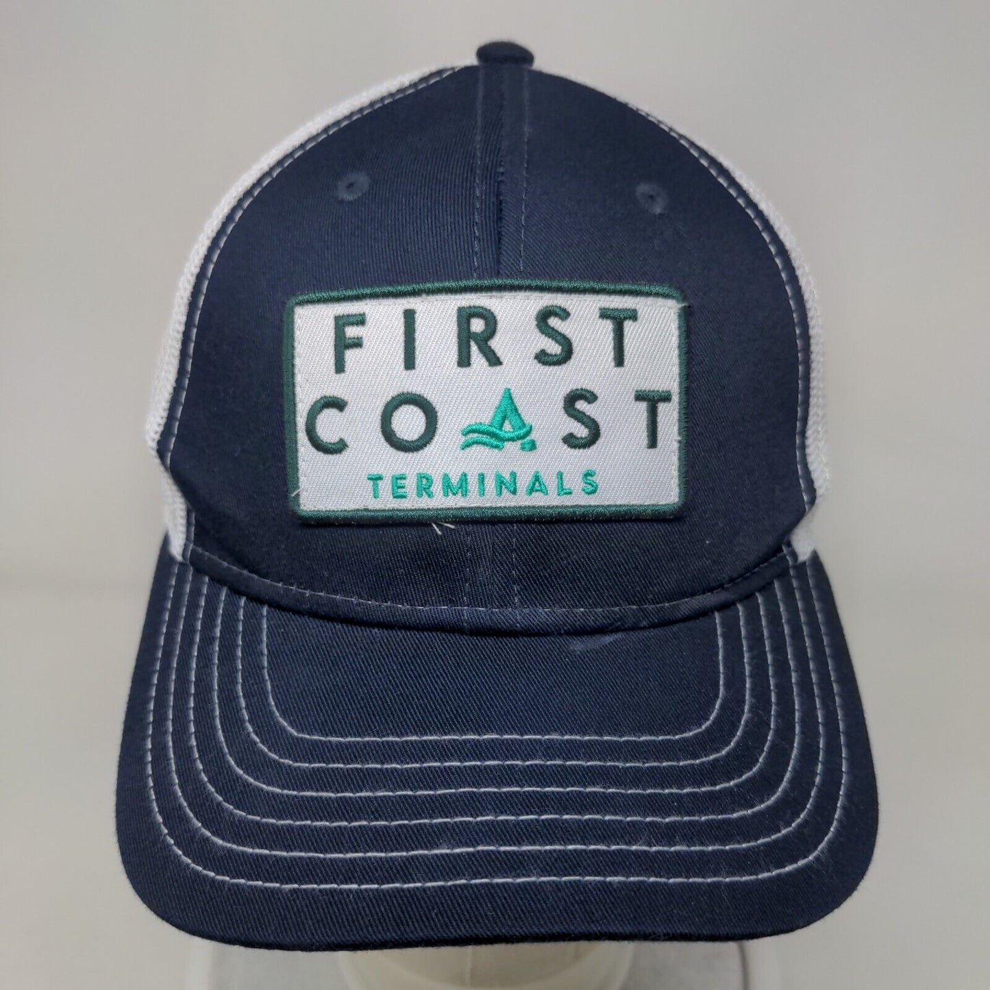 First Coast Terminals Snapback Mesh Back Trucker Hat Blue OSFM Otto