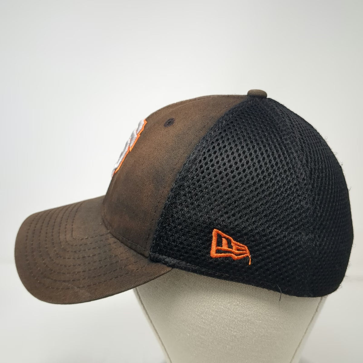 New Era San Francisco Giants MLB Baseball Cap Black M Mesh Back Stretch Fit Hat