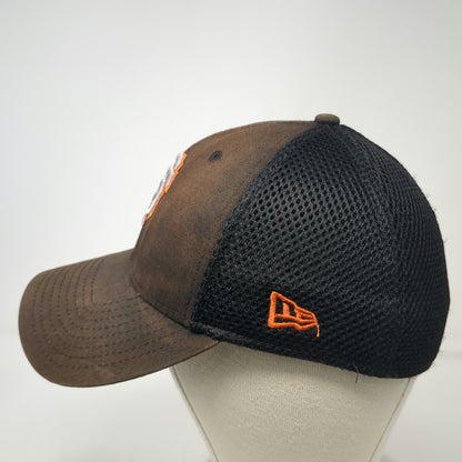 New Era San Francisco Giants MLB Baseball Cap Black M Mesh Back Stretch Fit Hat