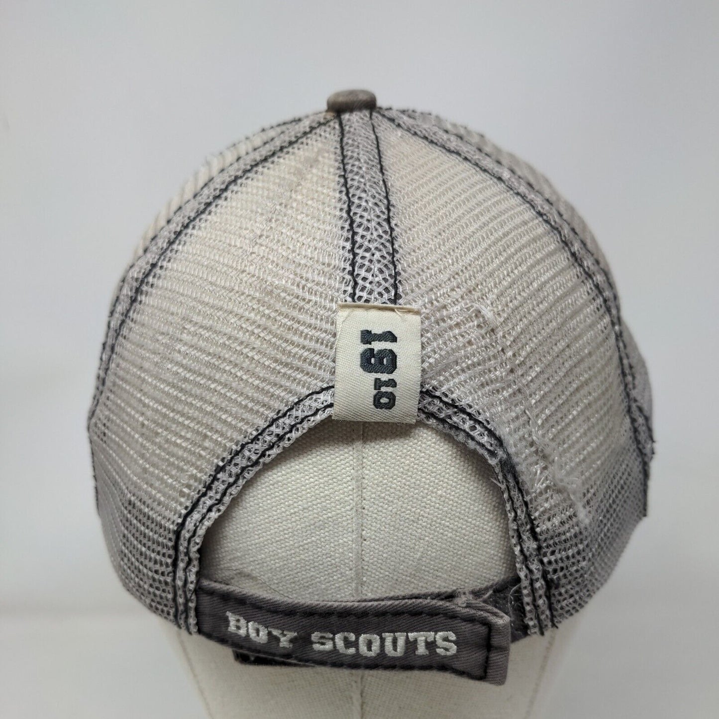 Boy Scouts of America Honor Strapback Mesh Back Trucker Hat Gray OSFA