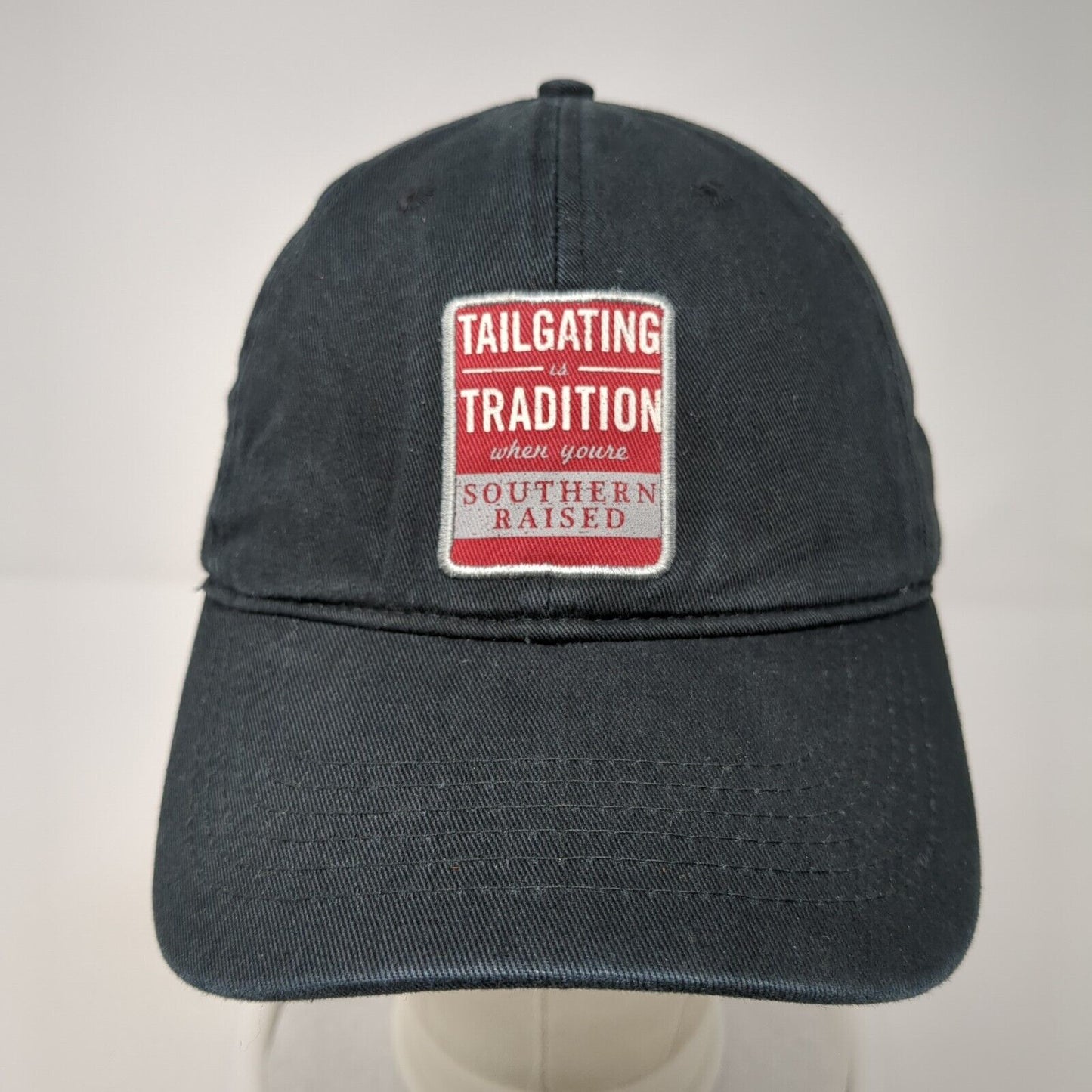 Tailgating is Tradition When Youre Southern Raised Slideback Hat Black OS SR