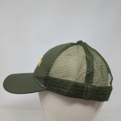 Cabela's Club Snapback Mesh Back Trucker Hat Green One Size Embroidered