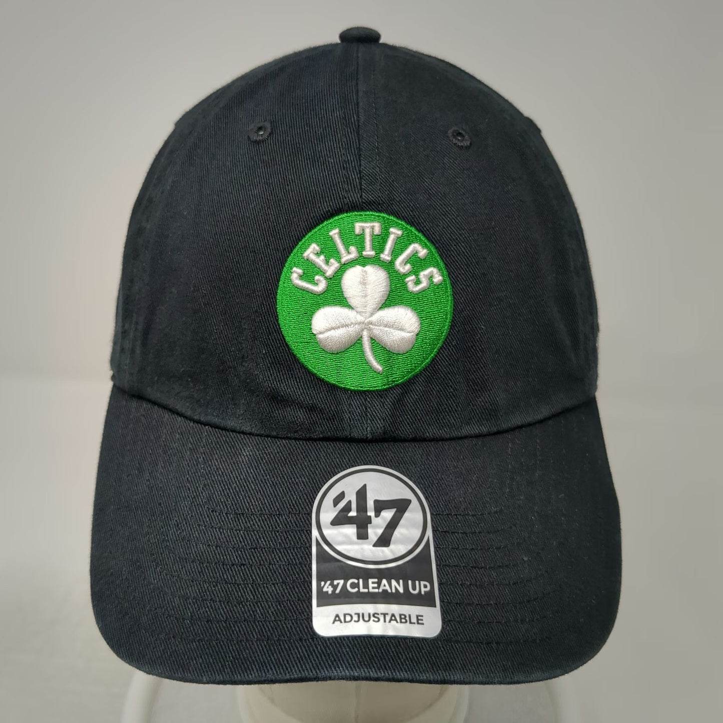 Boston Celtics NBA '47 Hat Black One Size Shamrock Logo Slideback Curved Brim