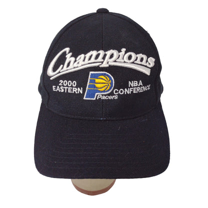 Vintage Puma NBA Pacers 2000 Y2K Eastern Conference Champions Snapback Hat Black