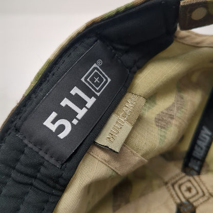 5.11 Tactical Baseball Cap Green One Size Multicam Front Loop Strapback hat