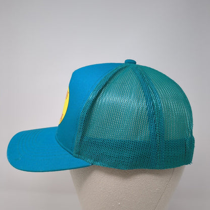 Bass Pro Shops Snapback Trucker Hat Blue OS Adjustable Mesh Back Gone Fishing