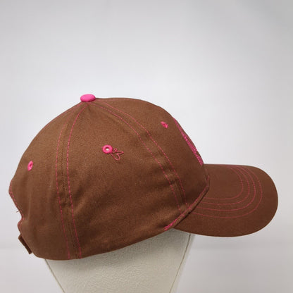 C-A-L Ranch Stores Strapback Hat Brown One Size Adjustable Embroidered Cotton