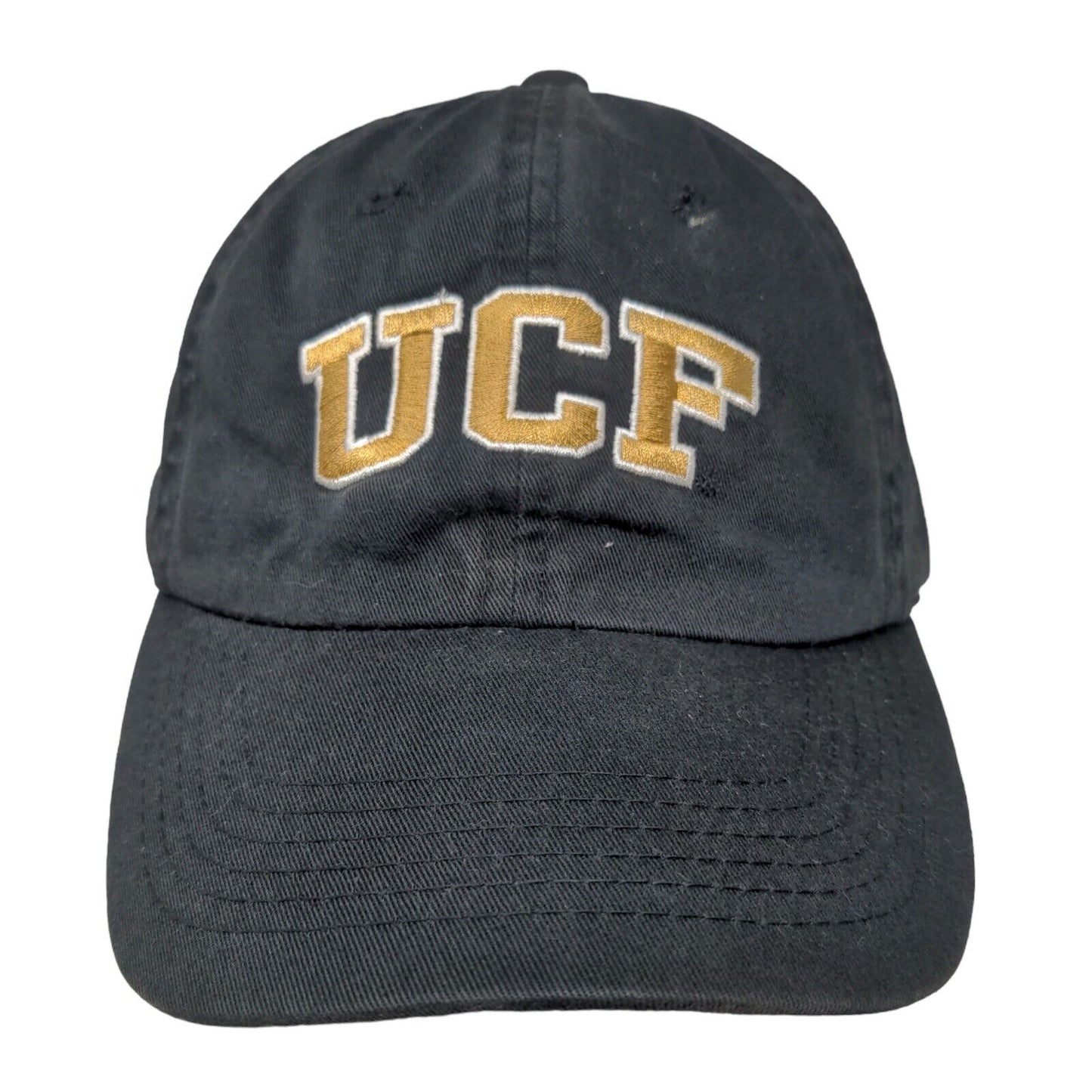 Top of the World Men's Slideback Hat Black Embroidered UCF Knights Logo Cotton