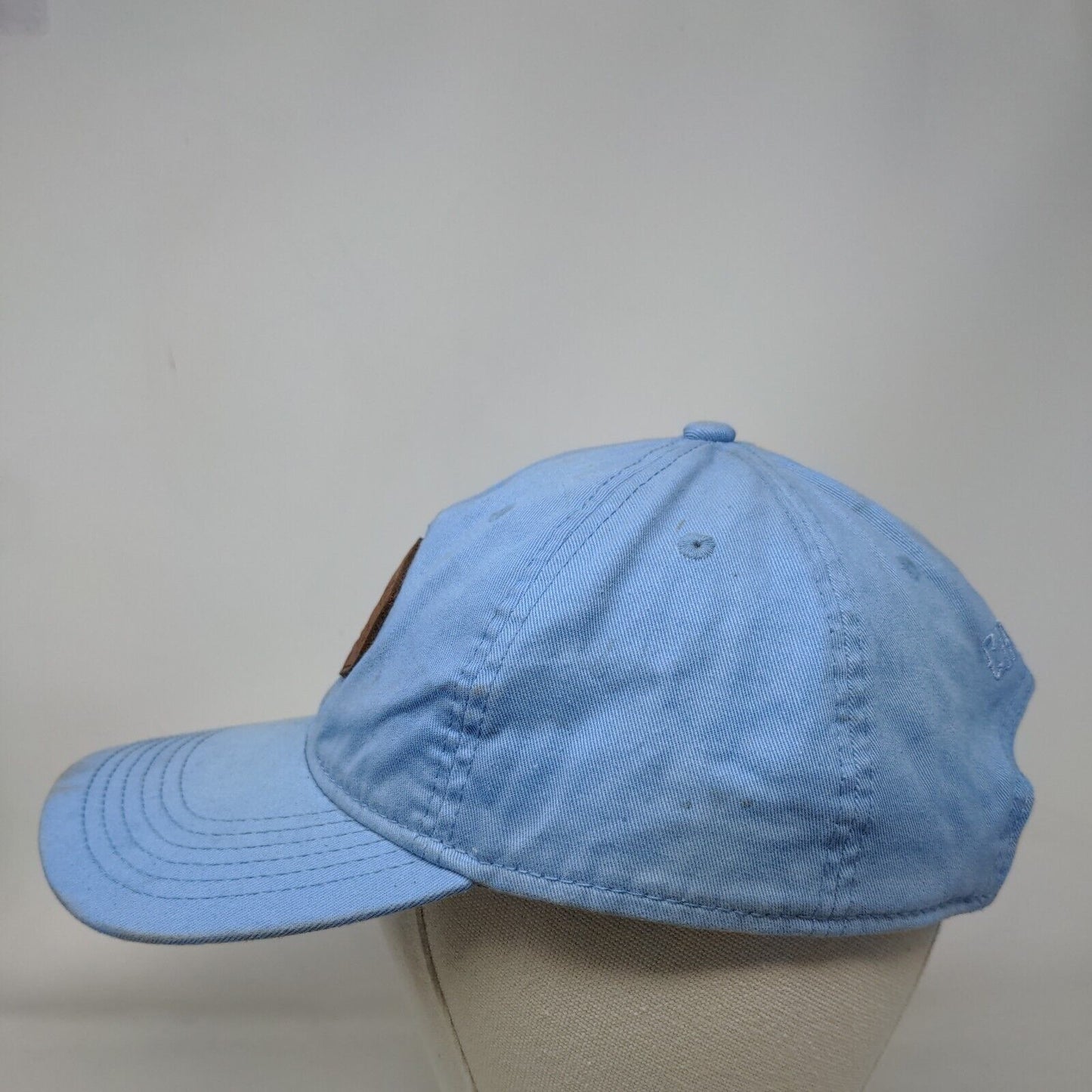 Calcutta Slideback Hat Blue OSFM Adjustable Patch Logo Vented Holes 6 Panel