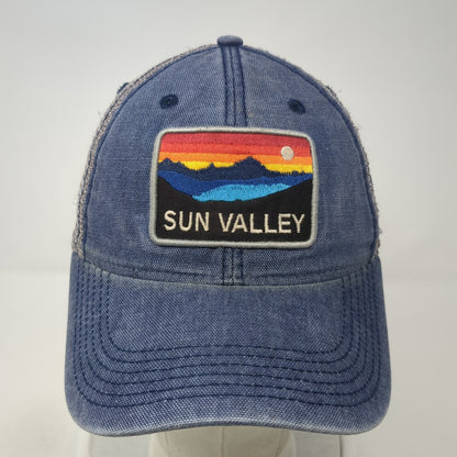 Sun Valley Snapback Mesh Back Trucker Hat Blue One Size Adjustable Legacy