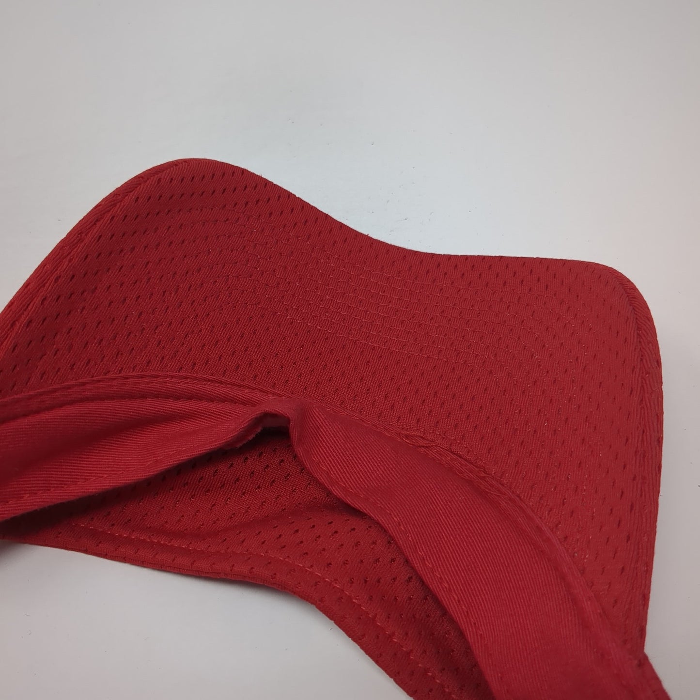 Augusta Sportswear Strapback Visor Hat Red One Size Solid Blank Outdoor