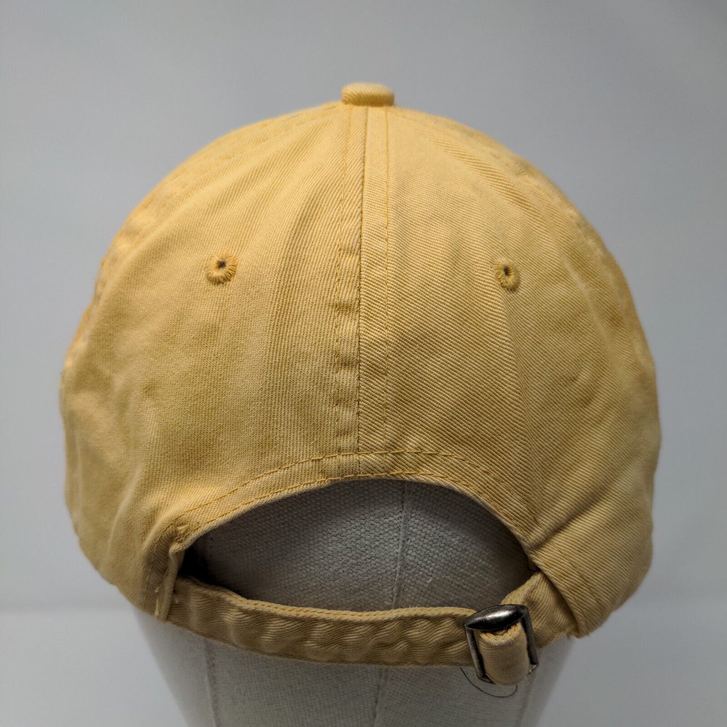 Brundage Mtn McCall ID Slideback Hat Yellow OSFA Adjustable Blue 84