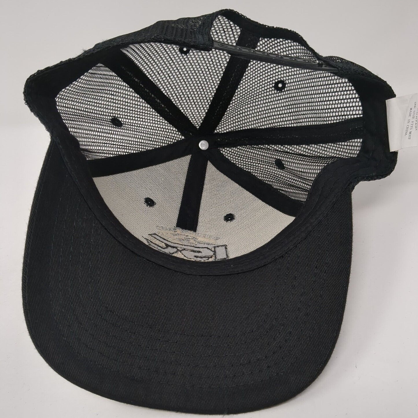 Inventory Sales Company Snapback Trucker Hat Black One Size Mesh Back