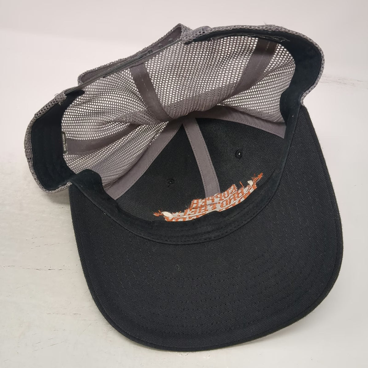 Richardson Trucker Hat Black Gray One Size Mesh Snapback Copper Brothel Brewery