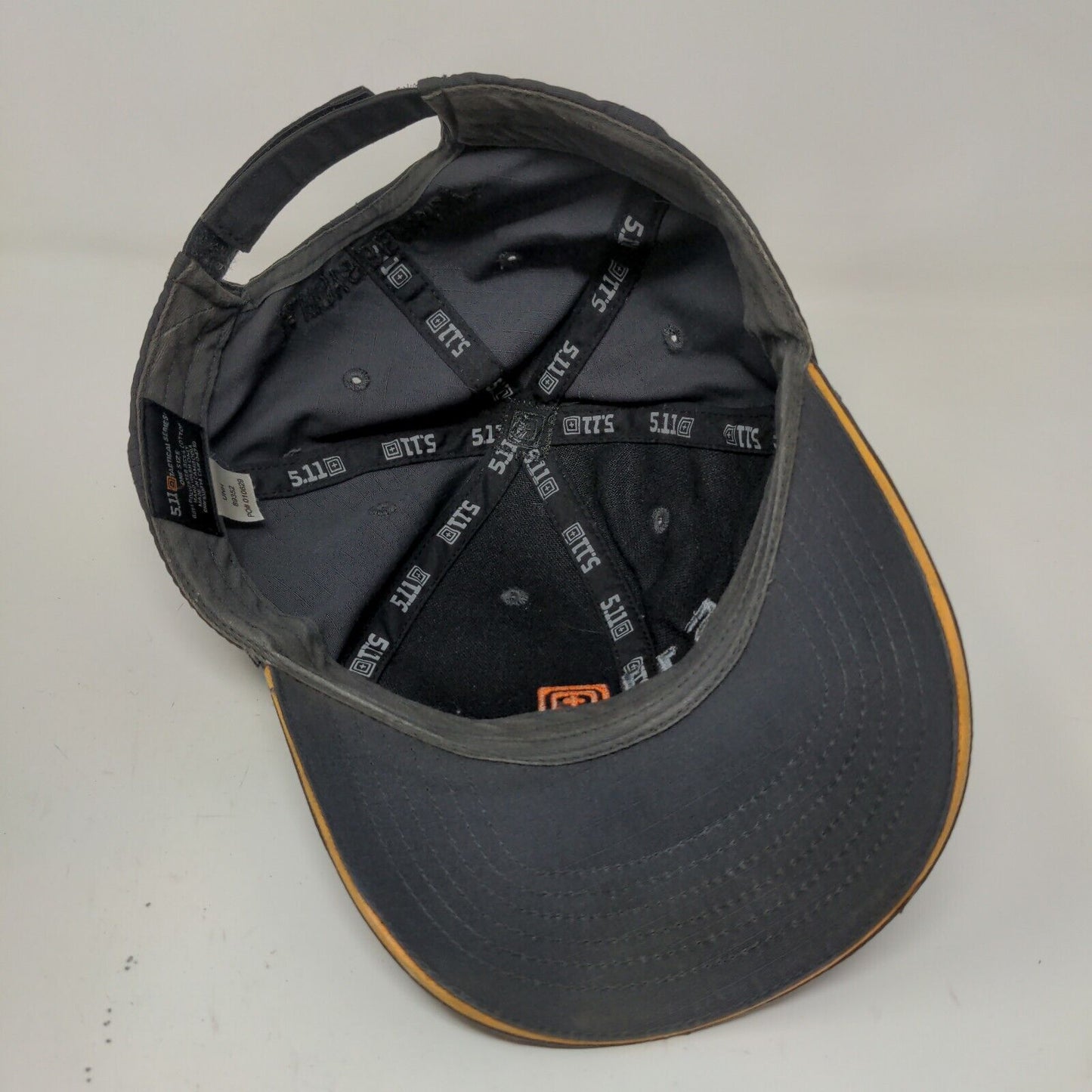 5.11 Tactical Series Men's Strapback Hat Gray Size OS Embroidered Logo 2019