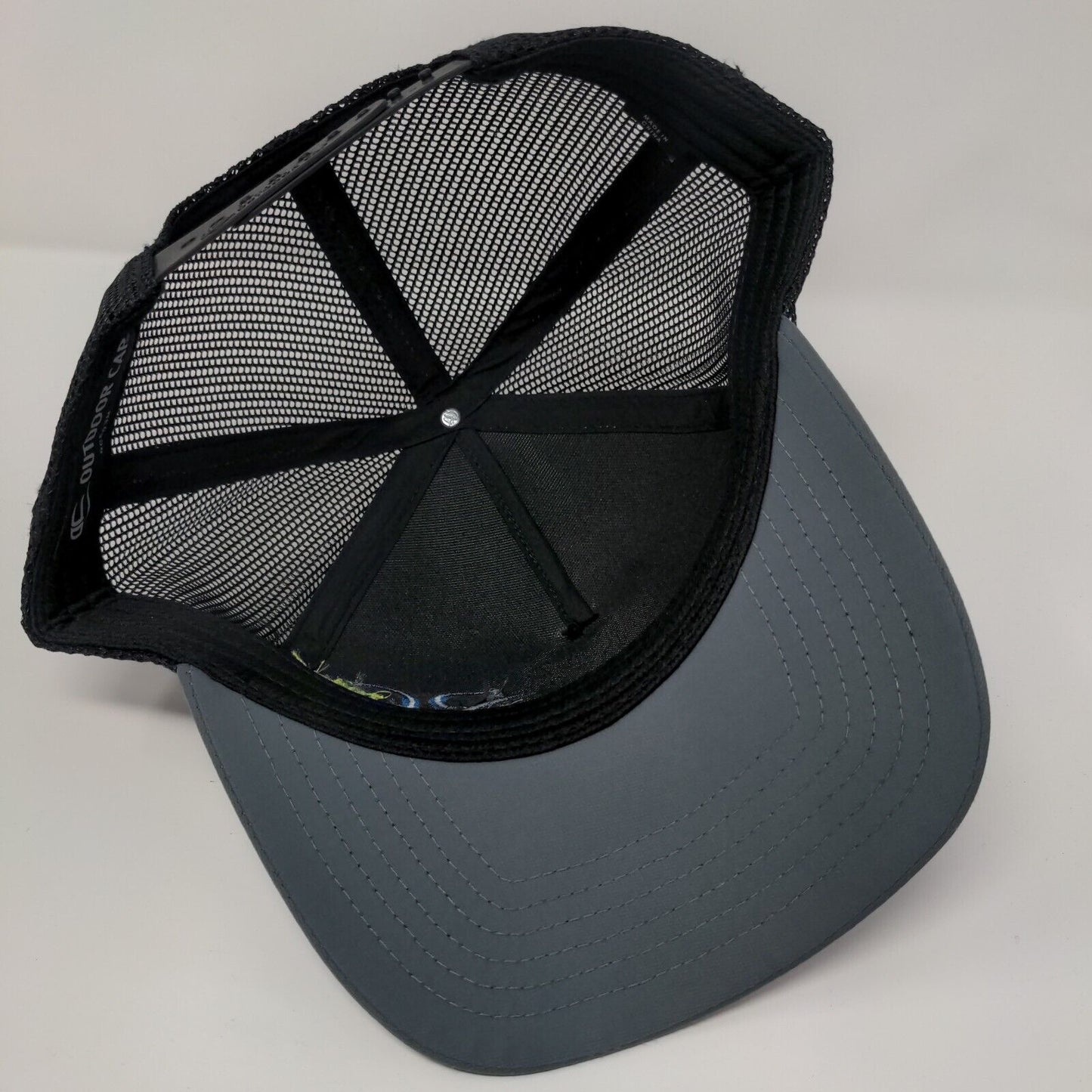 RC 1917 Adult Snapback Trucker Hat Gray OS Adjustable Mesh Back Outdoor Cap