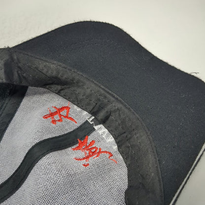 Baseball Cap Black OSFM Great Wall China Embroidered Adjustable Strapback Hat