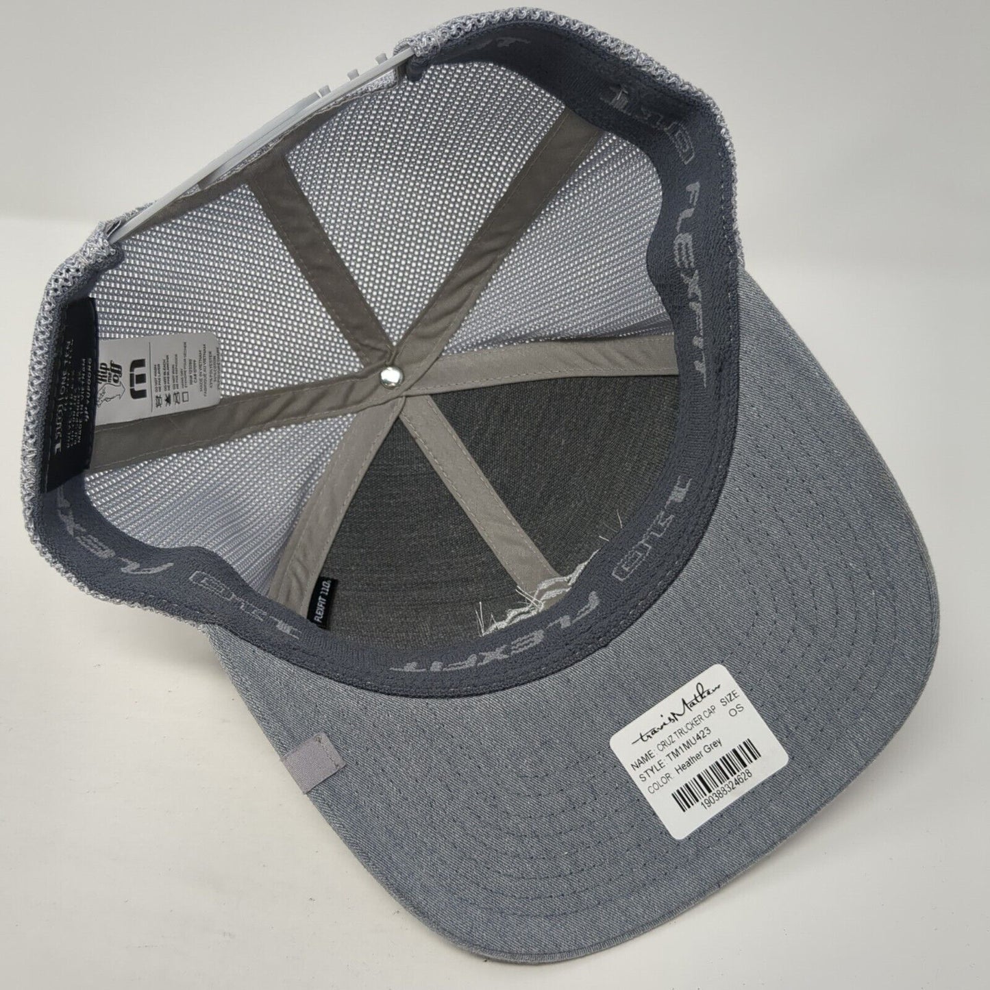 Northwest Interiors Snapback Cruz Trucker Hat Gray One Size Mesh Back