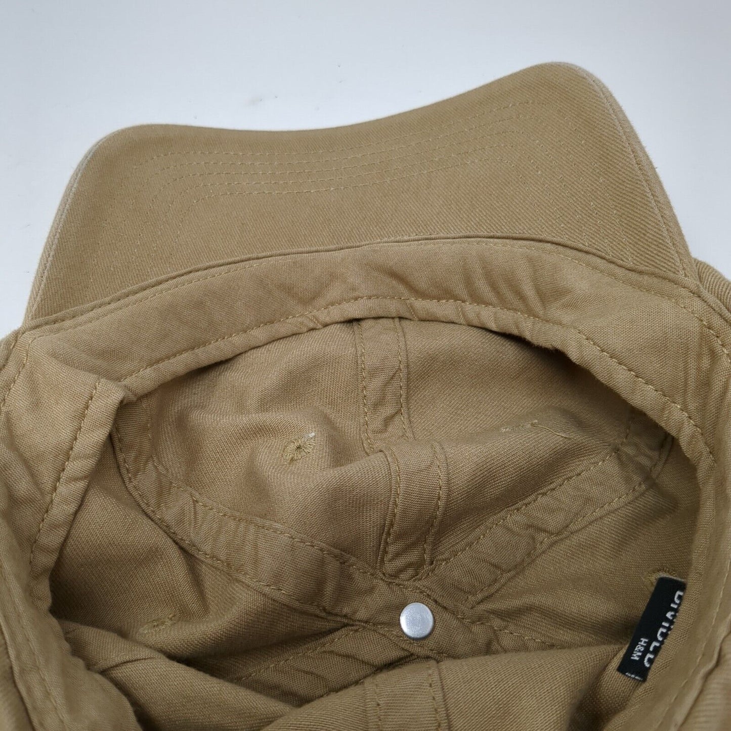 Divided by H&M Slideback Hat Tan One Size Adjustable Vented Holes 6 Panel Blank