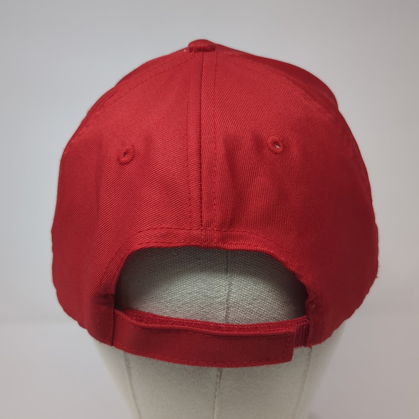 Garcia Surveyors Inc. Strapback Hat Red One Size Adjustable Cap America